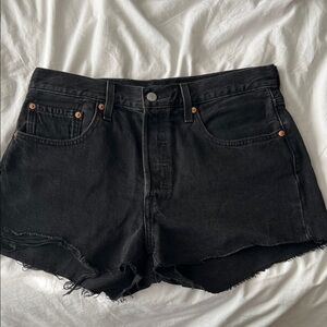Levi's Black Jean Shorts for Women